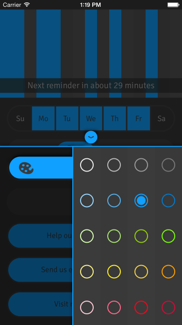 theme picker screenshot